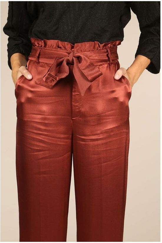 CKS Femmes Pantalon Taviv dark red