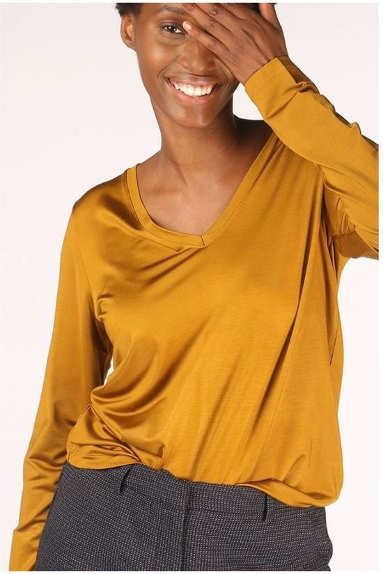 CKS Dames T-Shirt Escalon dark yellow