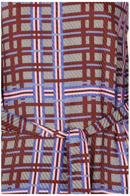CKS Dames Jurk Lavendul Bordeaux / Maroon/Blue