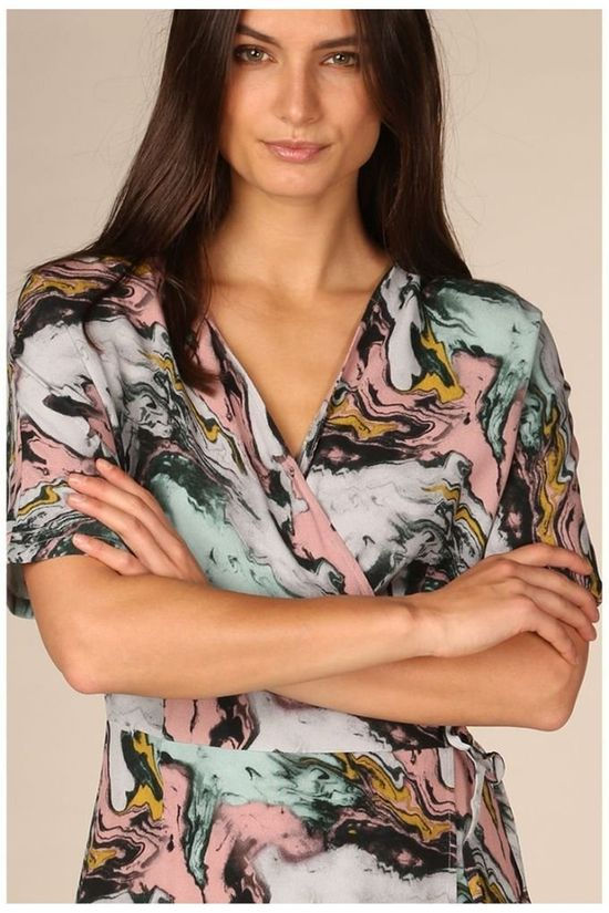 CKS Dames Jurk Elif light grey/light pink