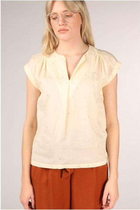 CKS Dames Blouse Fidan off white/gold