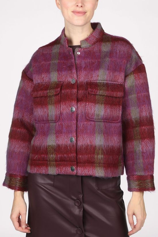 CKS Femmes Blazer Halloba Aubergine/Green