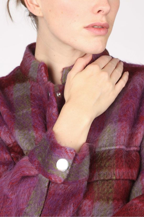 CKS Femmes Blazer Halloba Aubergine/Green
