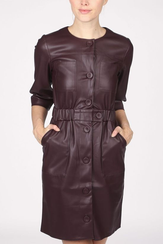 CKS Femmes Robe Roras Aubergine