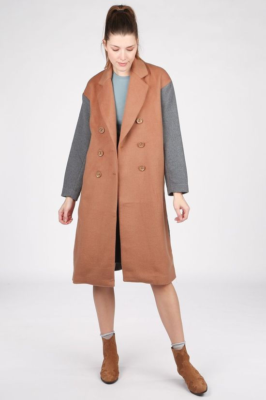 CKS Dames Jas Hemma light brown/light grey