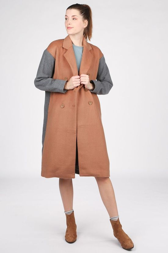 CKS Dames Jas Hemma light brown/light grey