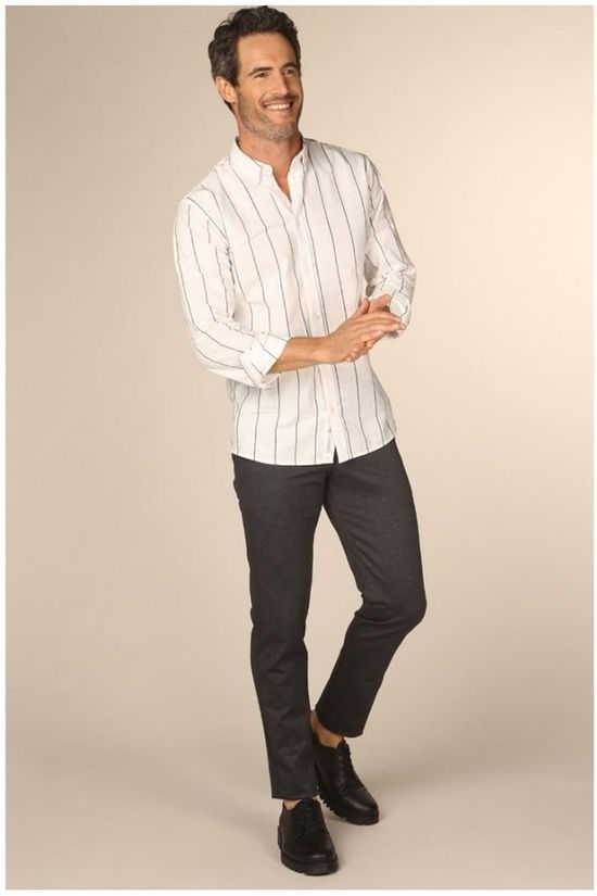Haze & Finn Broek Mc12-0541 dark grey/mid grey