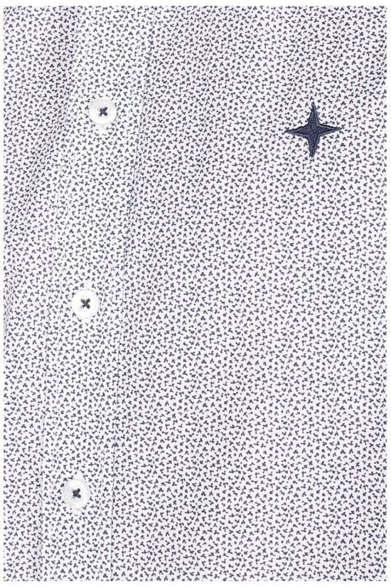 Haze & Finn Hemd Mc13-0105-08 White/Ass. Geometric