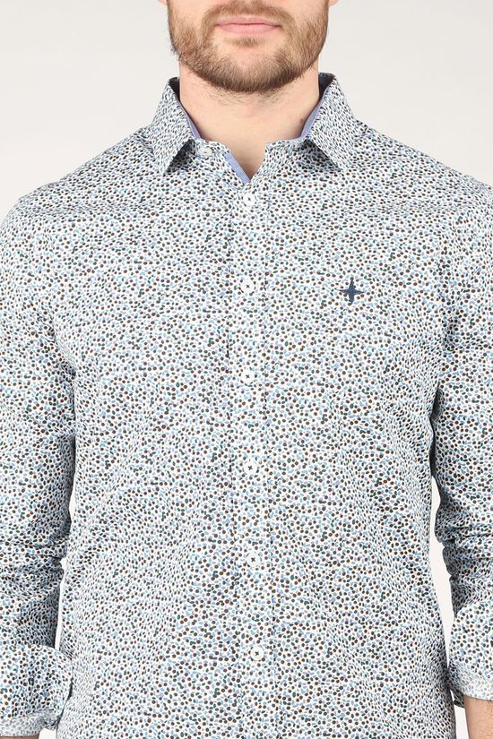 Haze & Finn Hemd Mc15-0110-31 White/Ass. Geometric