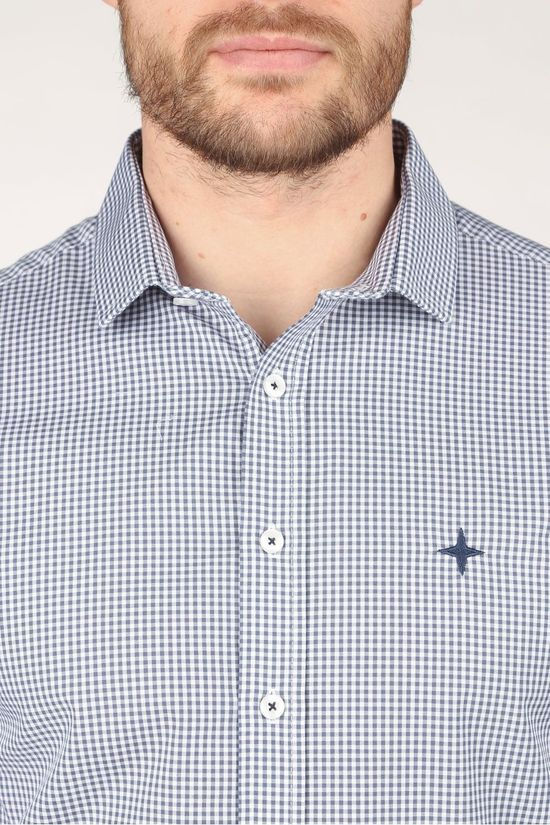 Haze & Finn Hemd Mc15-0120-3 white/light grey