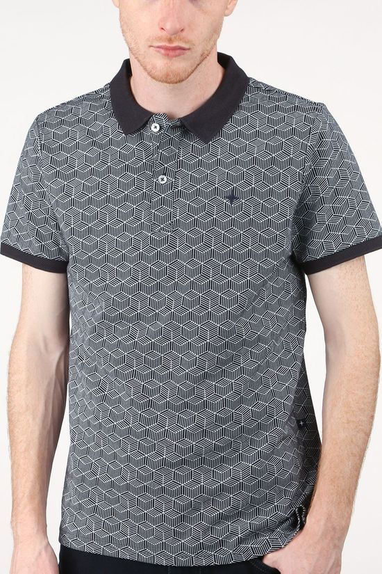 Haze & Finn Polo Mc15-0310 Dark Blue/Ass. Geometric