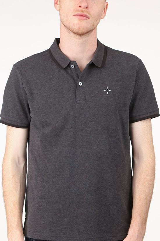 Haze & Finn Polo Mc15-0320 Dark Grey Marle