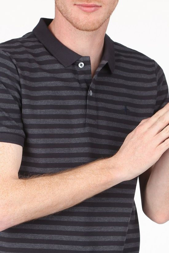 Haze & Finn Polo Mc15-0330 dark blue/dark grey