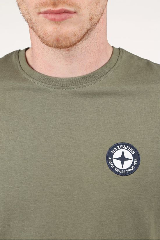 Haze & Finn T-Shirt Mu15-0010 mid khaki