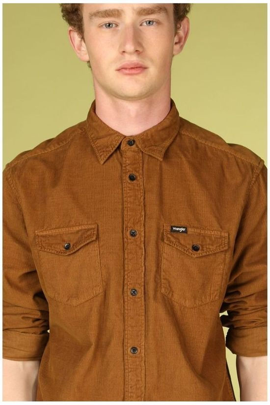 Wrangler Hemd Flap Camel Brown