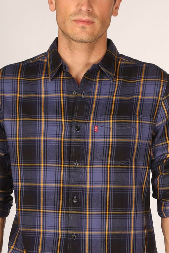 Levi's Hemd Sunset 1 Pkt Standard dark blue/dark yellow