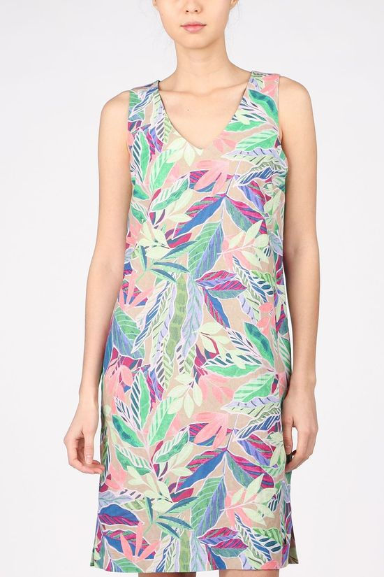 Terre Bleue Robe Lieza Lime Green/Fuchsia