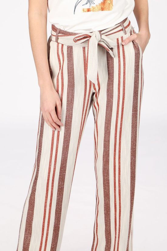 Terre Bleue Pantalon Denice Ecru/Brown