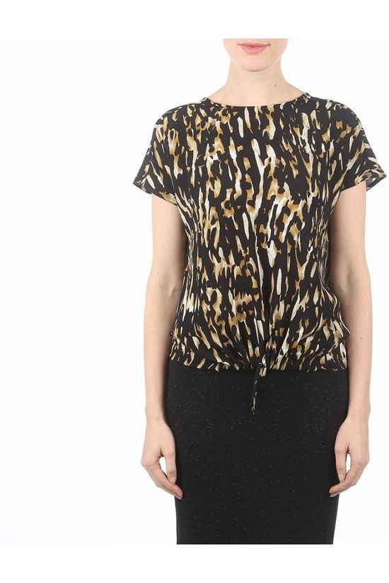 CKS Dames Blouse  Katelyn Black/Dark Yellow