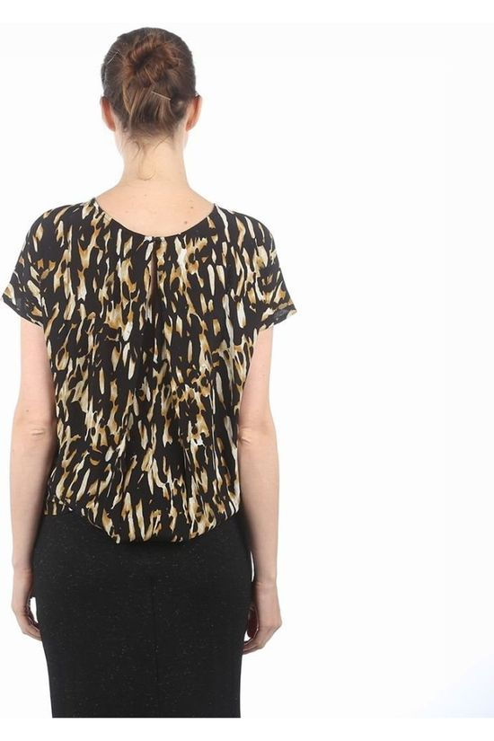 CKS Dames Blouse  Katelyn Black/Dark Yellow