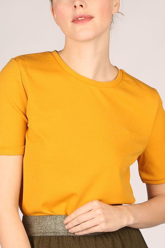 Vila Joy T-Shirt Blinka-L-02-A dark yellow