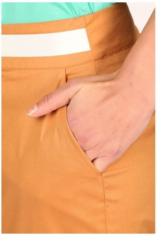 Vila Joy Broek Amsterdam-L-39-A Camel Brown