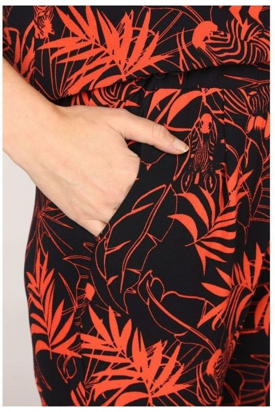 Vila Joy Broek Denver-L-39-C Navy Blue/Light Red