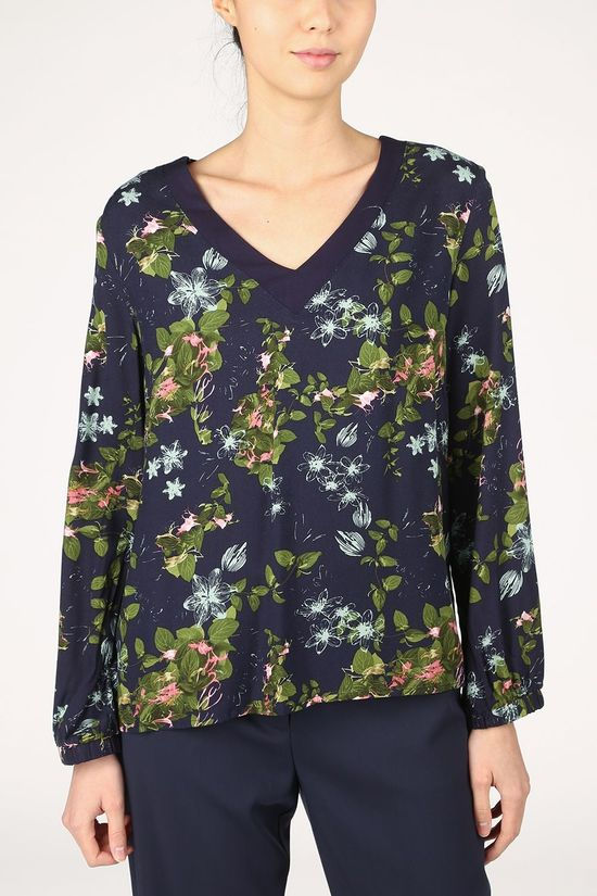 Vila Joy Blouse Chickpeas-L-22-B Navy Blue