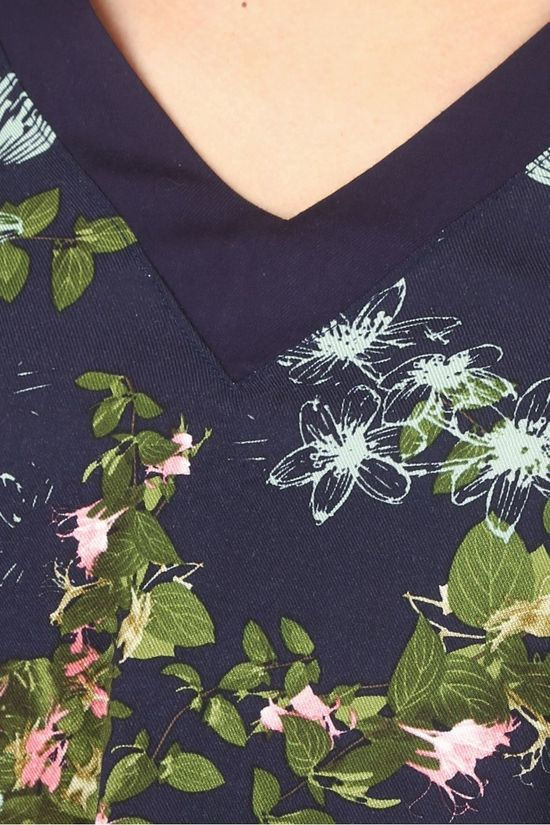 Vila Joy Blouse Chickpeas-L-22-B Navy Blue