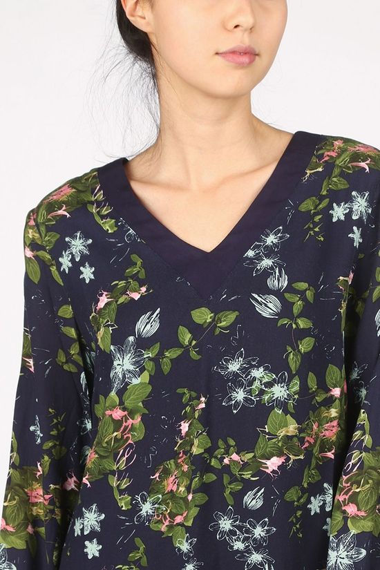 Vila Joy Blouse Chickpeas-L-22-B Navy Blue