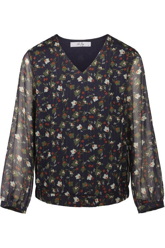 Vila Joy Blouse Dates-L-22-C Navy Blue