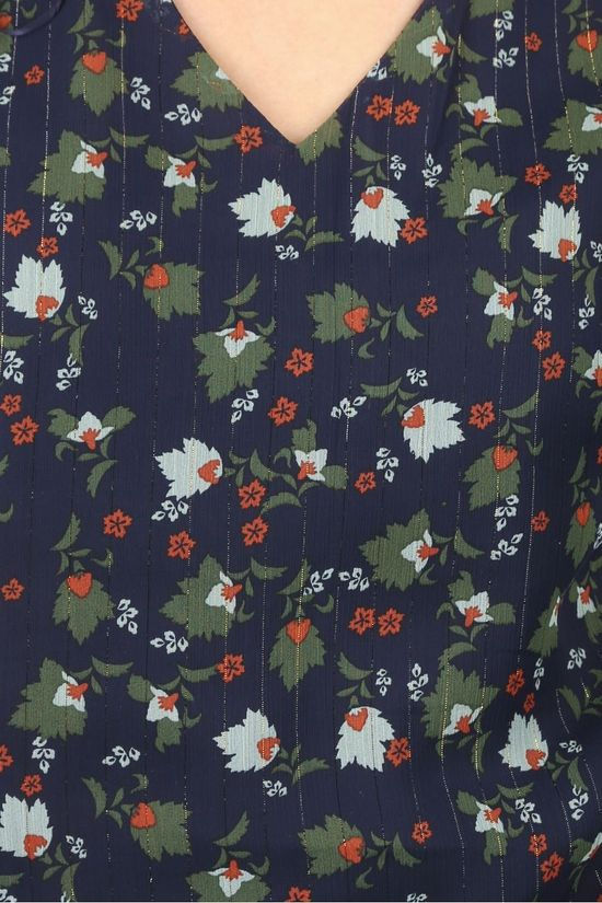 Vila Joy Blouse Dates-L-22-C Navy Blue