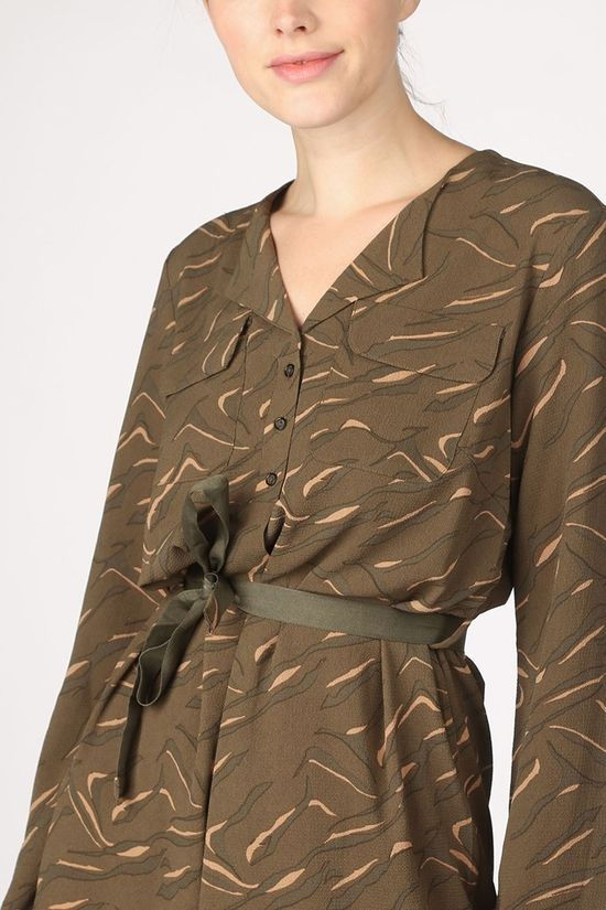 Vila Joy Robe Anise-L-52-C dark khaki