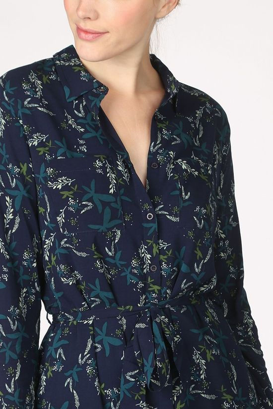 Vila Joy Robe Baneberry-L-52-A Navy Blue