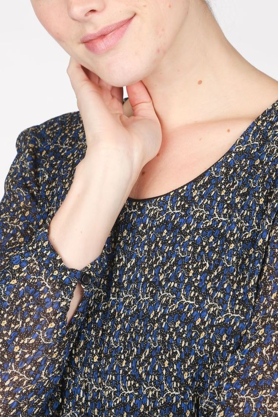 Vila Joy Blouse Apricot-L-22-B Navy Blue