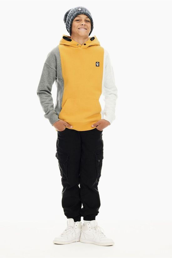 Garcia Pull T03664 Light Grey Marle/Yellow