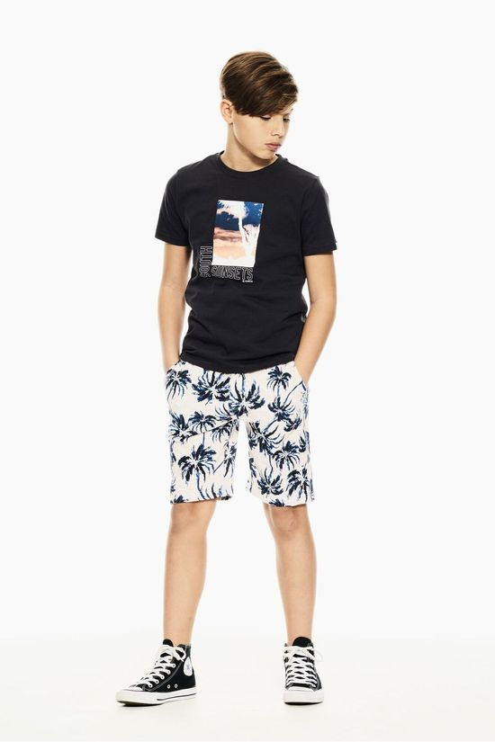 Garcia Short C13518 Off White/Ass. Flower