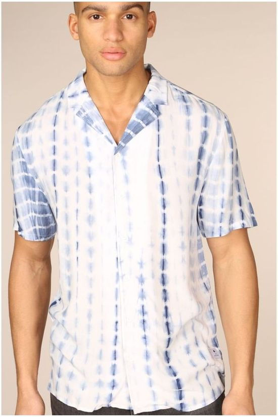 RVLT Chemise Rvltlassen White/Blue (Jeans)