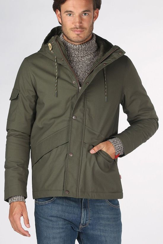 RVLT Manteau 7688 dark khaki