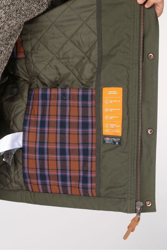 RVLT Manteau 7688 dark khaki