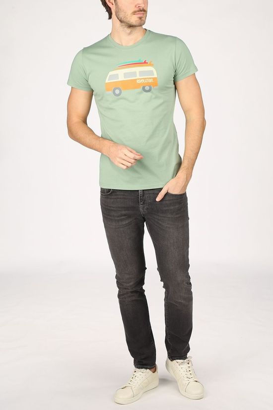 Revolution T-Shirt 1214Van light green