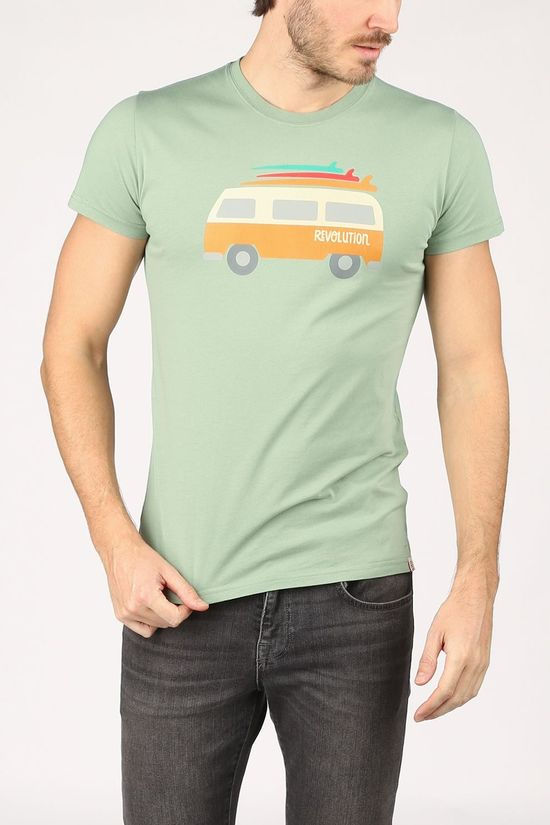 Revolution T-Shirt 1214Van light green