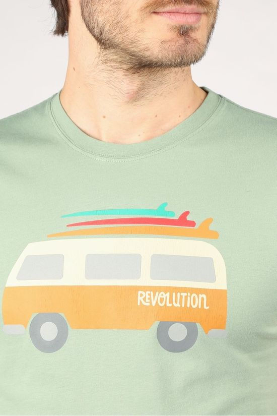 Revolution T-Shirt 1214Van light green