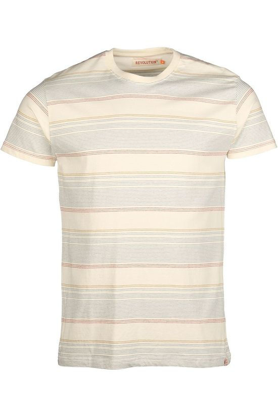 Revolution T-Shirt 1223 off white/dark blue