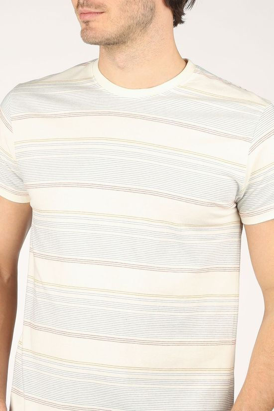 Revolution T-Shirt 1223 off white/dark blue
