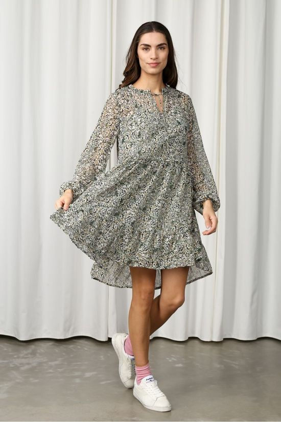 B.Young Robe Byisak off white/light green