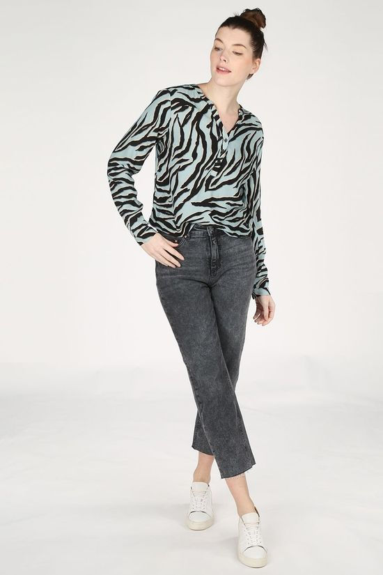 B.Young Blouse Byilka V Neck Light Blue/Black