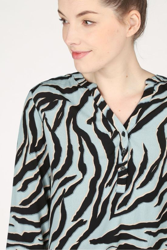 B.Young Blouse Byilka V Neck Light Blue/Black