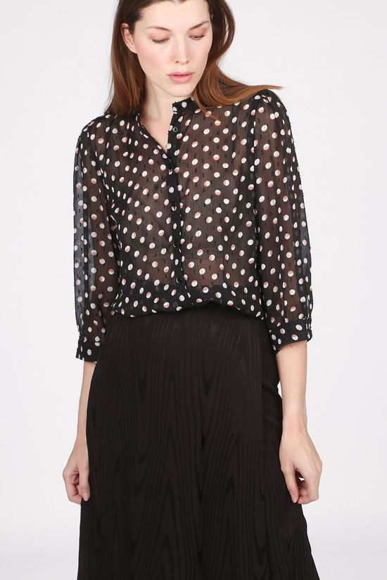 Ichi Blouse Ixlizzie Ms Black/White