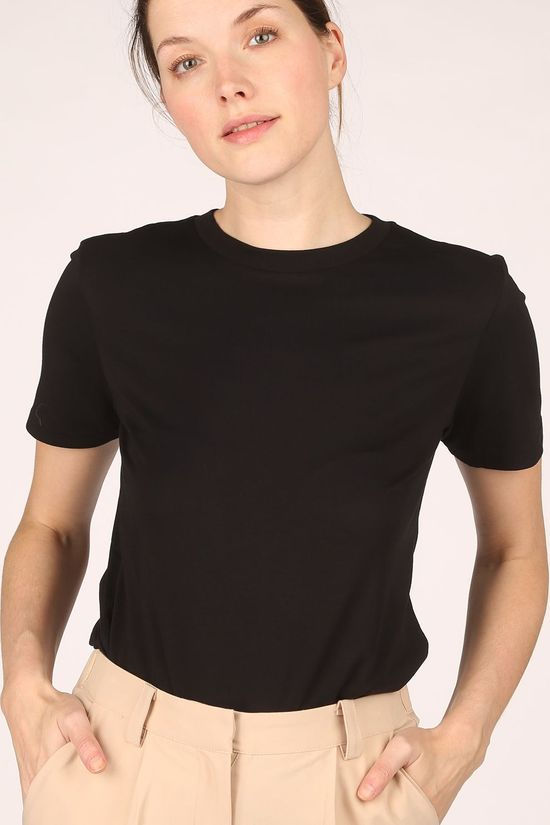 Selected T-Shirt Standard Ss Nos Black